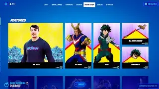 Fortnite Item Shop My Hero Academia Skin!