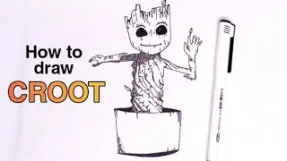 How To Draw Croot || Guardians of Galaxy || J.B Arts