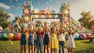 🎉 Kids Party Fun! Building the Magical Rainbow Bridge