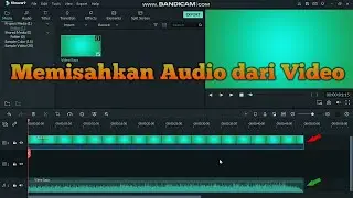 Cara memisahkan Audio dari Video di FILMORA 9.
