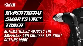 Hypertherm SmartSYNC&trade; torch automatically adjusts the amperage and chooses the right cutting mode
