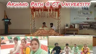 Shri Akhand path on the precious day of Prakash purab of Guru Nanak Dev Ji 🙏🙏🙏at CT University ..