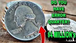 DON'T SPEND THESE TOP 6 WASHINGTON QUARTER DOLLAR QUARTER DOLLAR COINS COULD MAKE YOU RICH!!