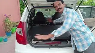how to open back seat of i10 grand | Sportz | fold rear seat | upper and  lower both