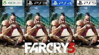 Far Cry 3 XBOX 360 vs PS3 vs PS4 vs PS5 60 FPS Patch - Framerate - Graphics Comparison - 4K