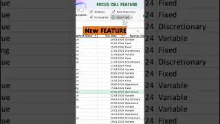 Master the new Focus Cell feature in seconds! #kulturehire #excelhacks #microsoftexcel