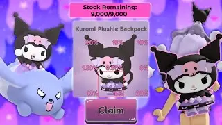 How to Get Kuromi Plushie Backpack UGC | Roblox My Hello Kitty Cafe Free Items | Riivv3r