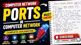 What is Ports in computer network #computernetwork