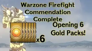 Completed Warzone Firefight Mastery Commendation (Opening 6 Gold Packs)