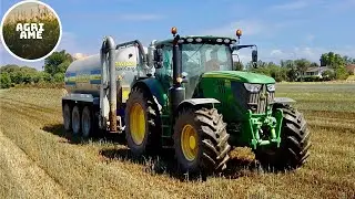 Spargimento liquame | John Deere 6175R + Ravizza MaxiCargo 200 25 SB | Azienda Agricola Negroni