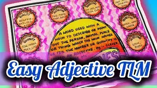 Adjective Chart | Adjective Project | English Grammer Chart | School Homework | English TLM