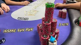 Heater in El Paso!! 3 Sets, Flopped Straight & Boat!! | Poker Vlog #114