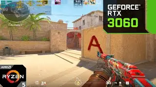 Counter-strike 2: RTX 3060 12 ГБ + Ryzen 5600