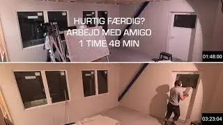 fermacell&reg; Fibergips sk&aring;ret med Kobots Amigo vs. alm dyksav