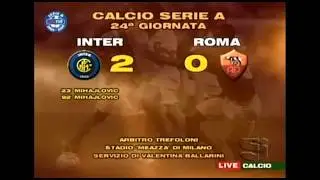 2004-05 (24^ - 12-02-2005) INTER-Roma 2-0 [Mihajlovic,Mihajlovic] Servizio 'SI Calcio' Sportitalia