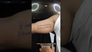 Lord Shiva Mantra Tattoo | Powerful Spiritual Ink #lordshivatattoo