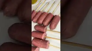 Easy corn dog snack #content #foryoupage #goodfood #fastfood #viral #loveyourself 
