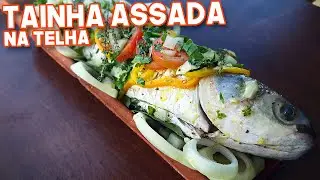 COMO FAZER PEIXE NA TELHA (Assado Na Churrasqueira) - Chef Bonani