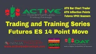 Trading Futures ES 14 Point Move -  Trading and Training Series - Active Trader Setups