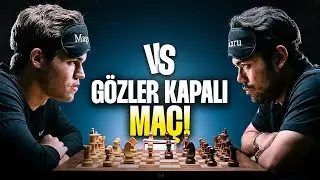 DÜNYA 1.cisi ile Dünya 2.cisi GÖZLERİ KAPALI KAPIŞTILAR | Magnus Carlsen vs. Hikaru Nakamura
