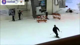 skiing with knee brace