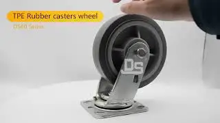 DS-40 Noise free thermoplastic rubber TRB TPE swivel Caster wheel