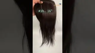 Mono toppers #1b 16inches human hair toppers