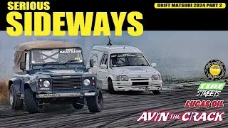 GETTING SIDEWAYS IN A LAND ROVER AND A VAN! Drift Matsuri 2024 part 2. Anglesey circuit
