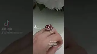 Vi propongo idearegalo anello di perline di vetro e cristalli. #anellofaidate