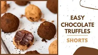 Easy Chocolate Truffles #SHORTS