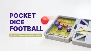 I made the smallest dice football game ever