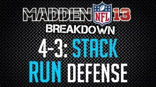 Madden 13 : Defense Tips : Run Defense (4-3: Stack)