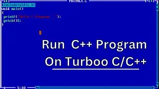 How to Run First C++ Program on TurboC/C++ | #turbooc++