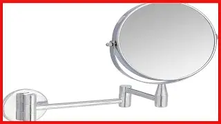 Great product -  Amazon Basics Wall-Mounted Vanity Mirror - 1X/5X Magnification, Chrome