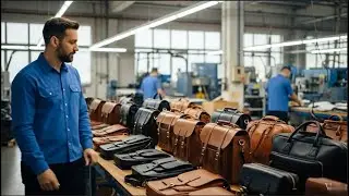 From Raw Hide to Leather Bag | Factory Process Step by Step...