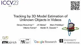 Tracking by 3D Model Estimation of Unknown Objects in Videos (ICCV 2023)