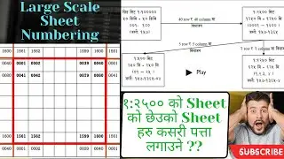 1:2500 Scale Cadastral (Large Scale) Sheet Numbering🌏️🛰️🗺️