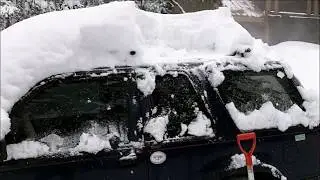 SNOW PLOWS WORKING HARD IN GOVY - MT. HOOD - FEBRUARY 12, 2019