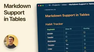 Markdown Support in Tables