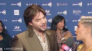 Adam Lambert & Javi Costa Polo / GLAAD / Look at Adam's face, that's 200% falling in love ❤❤❤ #Adavi