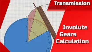 Calculation of involute gears (center distance, profile shift, pressure angle, etc.)