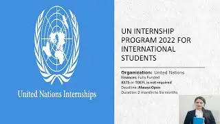 UN Internship Program 2022 for International Students &ndash; #Internship #UnitednationInternship