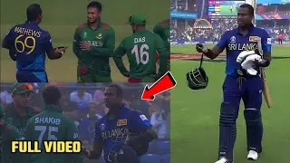 Biggest Drama Angelo Mathews given out for coming to bat 3 minutes late during SLvsBan match |