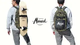 Skateboard backpack mochila de skate para colegio en color camo