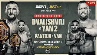 UFC 323: Dvalishvili vs. Yan 2 | LIVE STREAM MMA Fight Companion | PRELIMS & MAIN CARD | Las Vegas