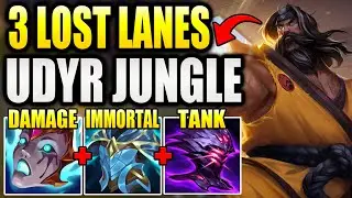 HOW TO PLAY UDYR JUNGLE & COMEBACK AFTER 3 COMPLETELY LOST LANES EARLY. (7k GOLD DOWN 12 MIN IN...)