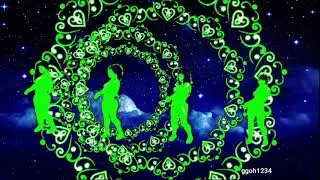 Hyperspace dance in green screen