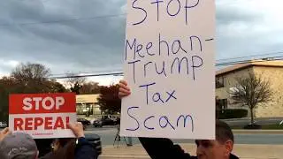 GOP TaxScam Protest at Rep. Pat Meehan's Springfield PA office