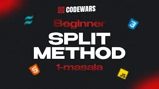 1-masala | Array and Split methods| CODEWARS