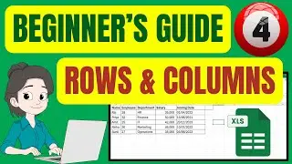 Excel для начинающих | Строки и столбцы в Excel | Вставка, удаление и изменение размера #excel #e...